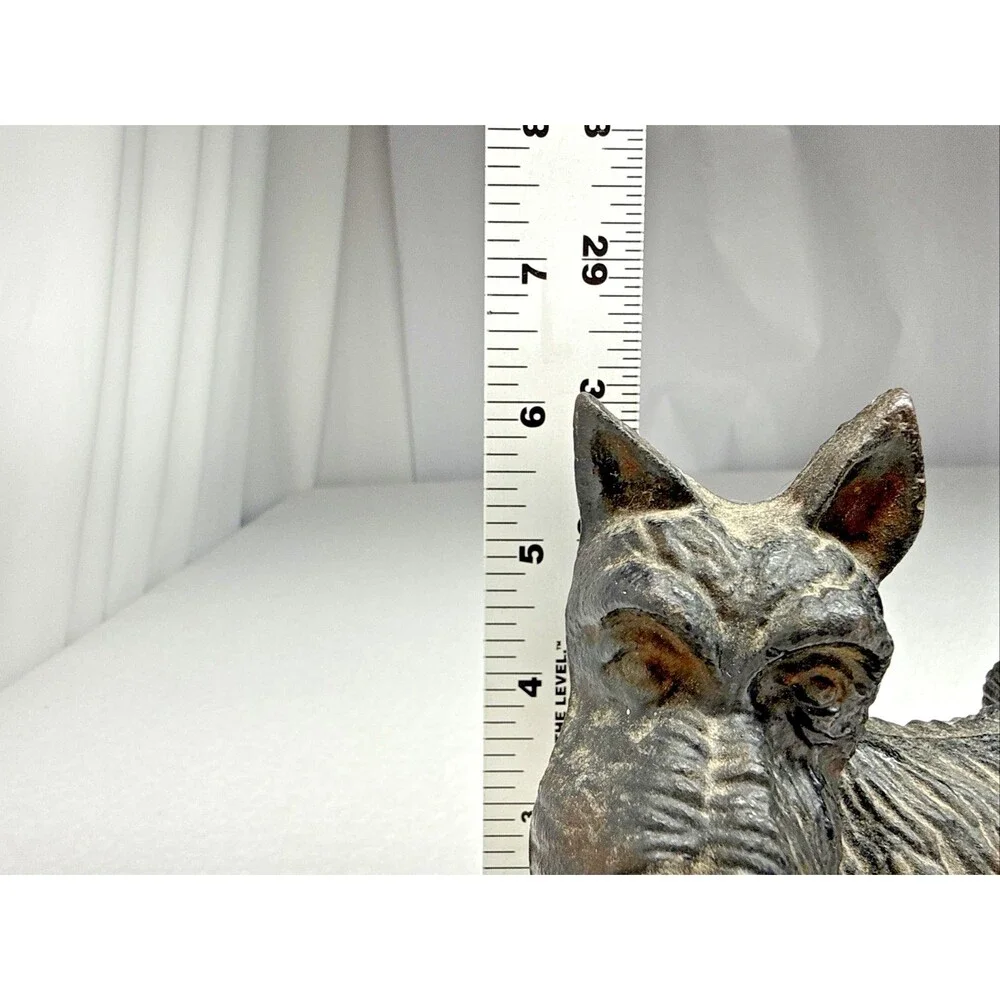 Cast Iron Scottish Terrier Doorstop Scottie Dog Door Stop Heavy Black Vintage